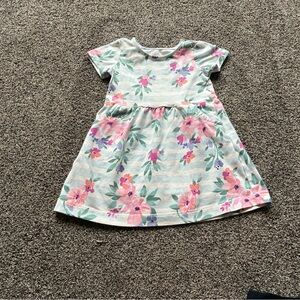 Rumi + Ryder Toddler Girl Blue/Pink Floral Dress, Size 2T